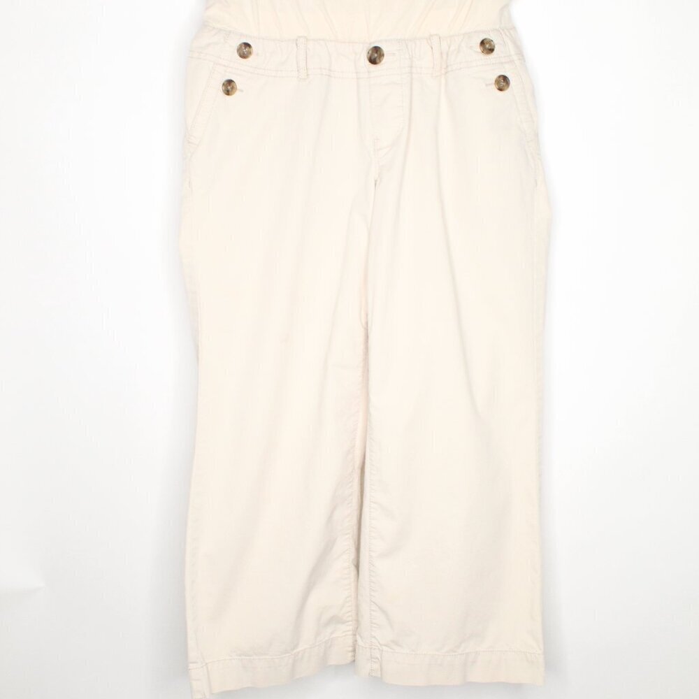 Gap Maternity Ivory Capris
